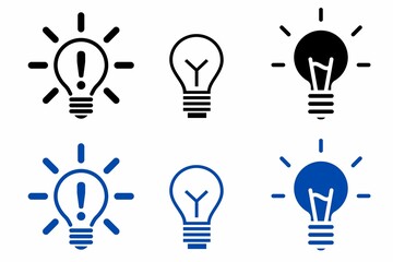 Lightbulb Icon Set, icons of bulbs, set of bulbs, bulbs, light bulb, bulbs icons, Bulb lamp icon, Electric lamp, light, innovation. Idea light bulb icon vector illustration