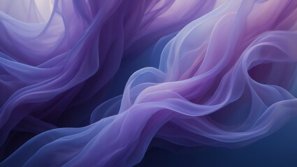 Obraz premium Abstract Drapery Flowing Purple and Blue Fabric Textures