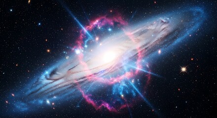 Fototapeta premium Cosmic Wonder: A Galaxy of Innovation and Infinite Possibilities