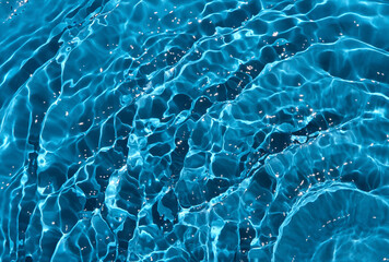 Blue clear water ripple background