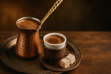 Traditional Turkish Coffee Pot Cezve Cup Foam Rich Aroma