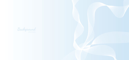 Abstract line wave background blue color. Vector design element for banner, cover and pattern