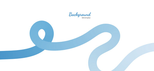 Abstract Color Lines with Gradient on a White Background. Vector Curved Shapes - Design Elements for Pattern and Posters.