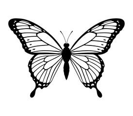 Fantasy butterfly design glowing wings magical creature vector for fantasy book covers RPG games and enchanted forest themes