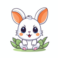 Woodland Animal Concept: Cute Rabbit Illustration for Wildlife Designs