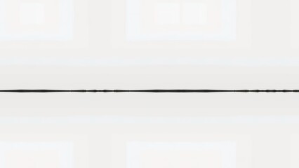 A simple image featuring a thin dark line against a plain white background in a horizontal view