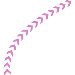 Abstract Curved and Wavy Dotted Shape Chevron Arrow Directional Element