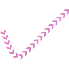 Abstract Curved and Wavy Dotted Shape Chevron Arrow Directional Element