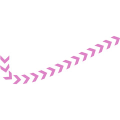 Abstract Curved and Wavy Dotted Shape Chevron Arrow Directional Element