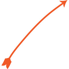 Abstract Curved and Wavy Arrow Directional Element