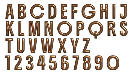 Letras Curious, alphabet and numbers gold, Flat geometric 3D style, for party wedding birthday card, decorations invitation