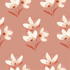 seamless pattern with flowers