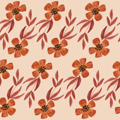 seamless pattern with flowers