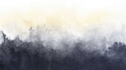 Fototapeta premium Abstract Watercolor Landscape with Grey Gold.