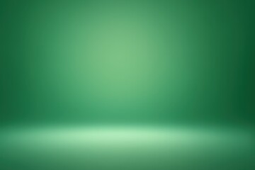 Abstract Green Gradient Studio Room Background Display
