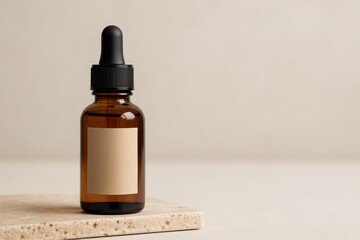 Glass Dropper Bottle Cosmetic Product Still Life Clean