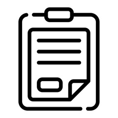 task board line icon