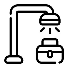 Break Area Line Icon