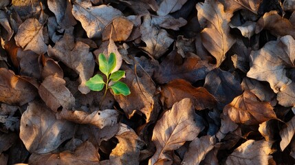 New Life with Autumn Leaves, and Ground.