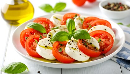 Fresh tomato and mozzarella salad