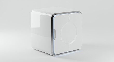 White modern refrigerator image