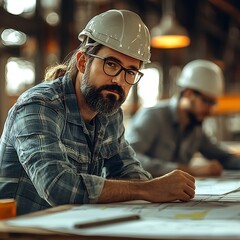 Art Concept Featuring Architects Coordinating Construction Systems for Newly Constructed Office Spaces With 3d Modeling Virtual Testing and Inspection Planning