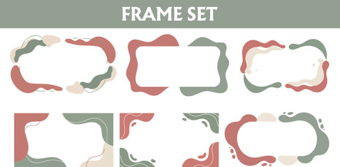 Organic Flowing Blob Frame Set