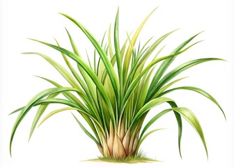 Fototapeta premium Lush Green Grass Illustration Vibrant Nature Image for Design Projects