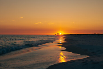 Destin when the sun sets 