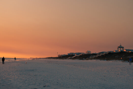 Destin when the sun sets 