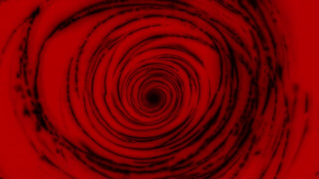Deep red-black spiral vortex with dark hypnotic tones. Feels intense and mysterious &mdash; suitable for horror, dark magic, or suspense transitions.