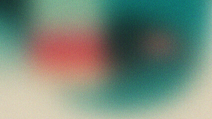 Obraz premium Teal, Beige, and Burgundy gradient noise background with subtle grain texture and soft digital flow, clean abstract style suitable for creative branding and layout assets.