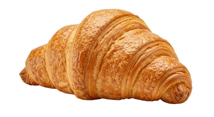 Golden Croissant with Detailed Layers and Texture