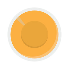 Glass of orange juice. Vector