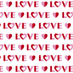 Love Heart Valentines Day Pattern
