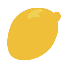 Yellow mango minimal style. Vector