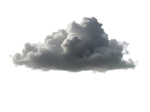 black realistic clouds, on white background, horizontal view,summer,sun,day