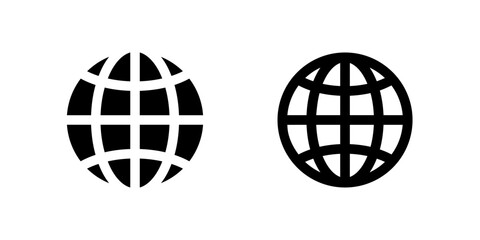 Fototapeta premium Internet and web browser icon set for digital platforms and development