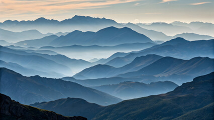 Obraz premium sunrise in the mountains