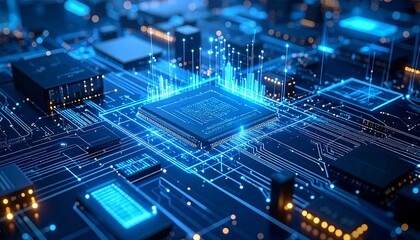 Glowing circuit board powers innovation