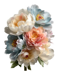 Floral arrangement display home decor studio setting beauty concept cut out png