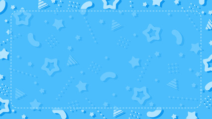 レトロポップなパターン背景、かわいい星柄