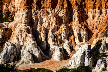 The Pinnacles rock formation near Pambula in Beowa National Park, New South Wales, Australia