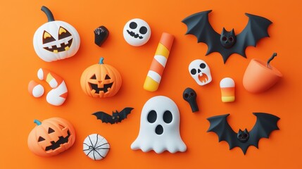 Obraz premium Cute Halloween Mix
