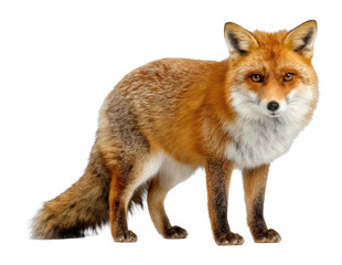 Fototapeta premium Fox in nature wildlife forest environment animal behavior cut out png