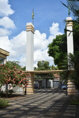 Goiânia, Goiás, Brazil April 10, 2025: Art Deco architecture federal technical school Goiânia old building historical heritage teaching center