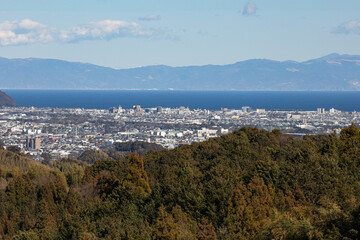 藤枝市と焼津市の街並み