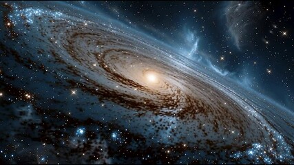 A breathtaking journey through space reveals vibrant galaxies spinning amidst a backdrop of twinkling stars. The colors blend beautifully, igniting the imagination and wonder of the universe. - Powered by Adobe