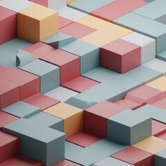 Fototapeta premium 3D Geometric pattern