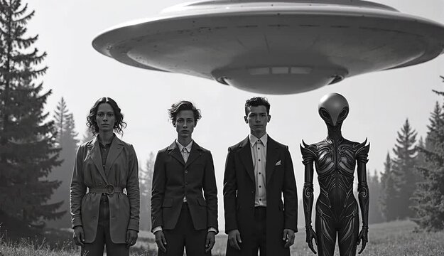 宇宙人と遭遇した人間